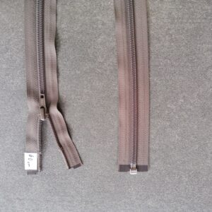 deelbare spiraalrits 5mm, 60cm bruin