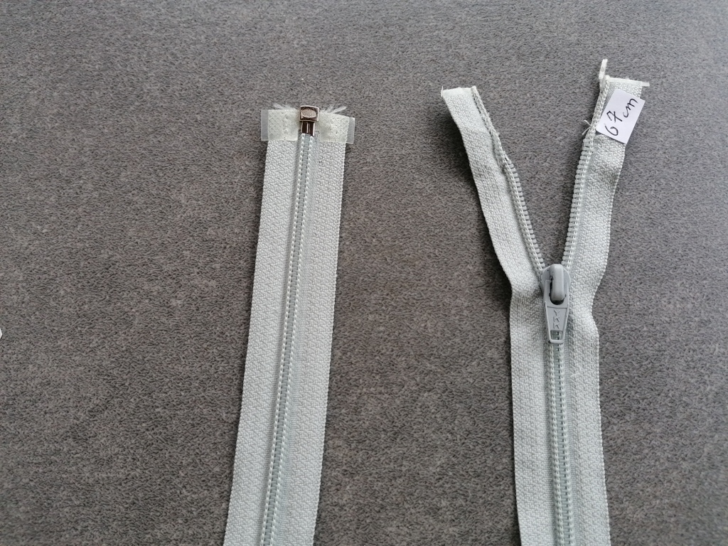 deelbare spiraalrits 6mm,65cm lichtblauw