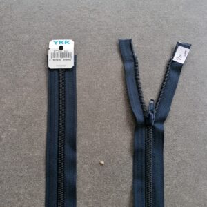 deelbare spiraalrits 7mm, 70cm blauw