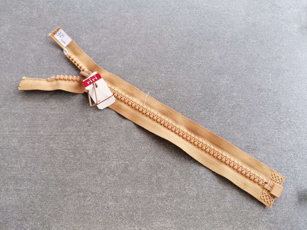 deelbare bloktandrits 8mm, okerbruin 30cm