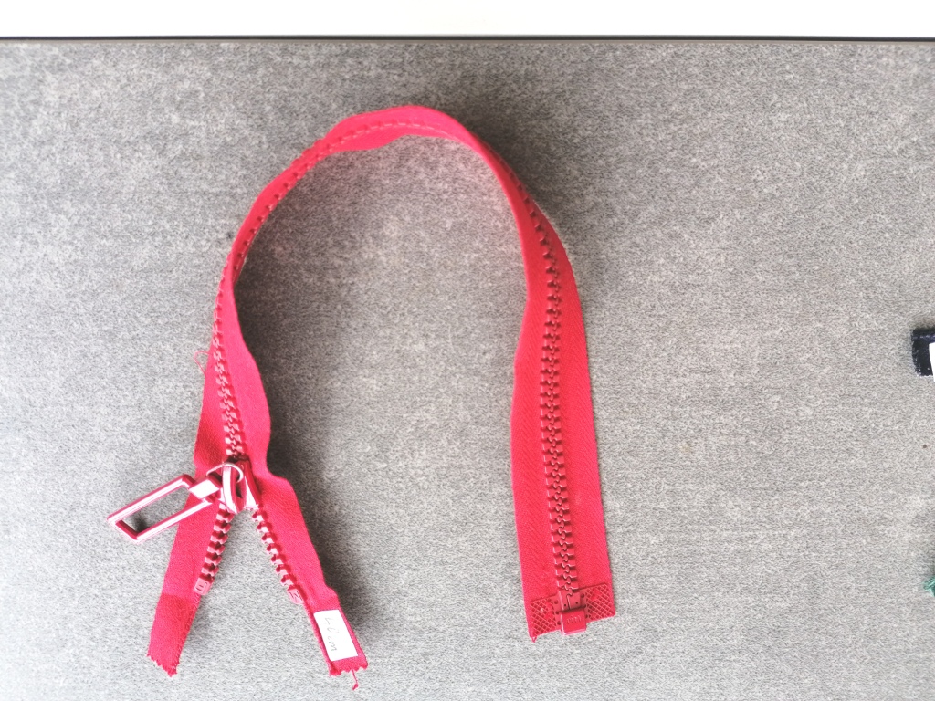 deelbare bloktandrits 8mm, rood 40cm