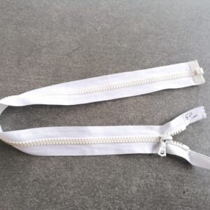 deelbare bloktandrits 6mm, wit 50cm