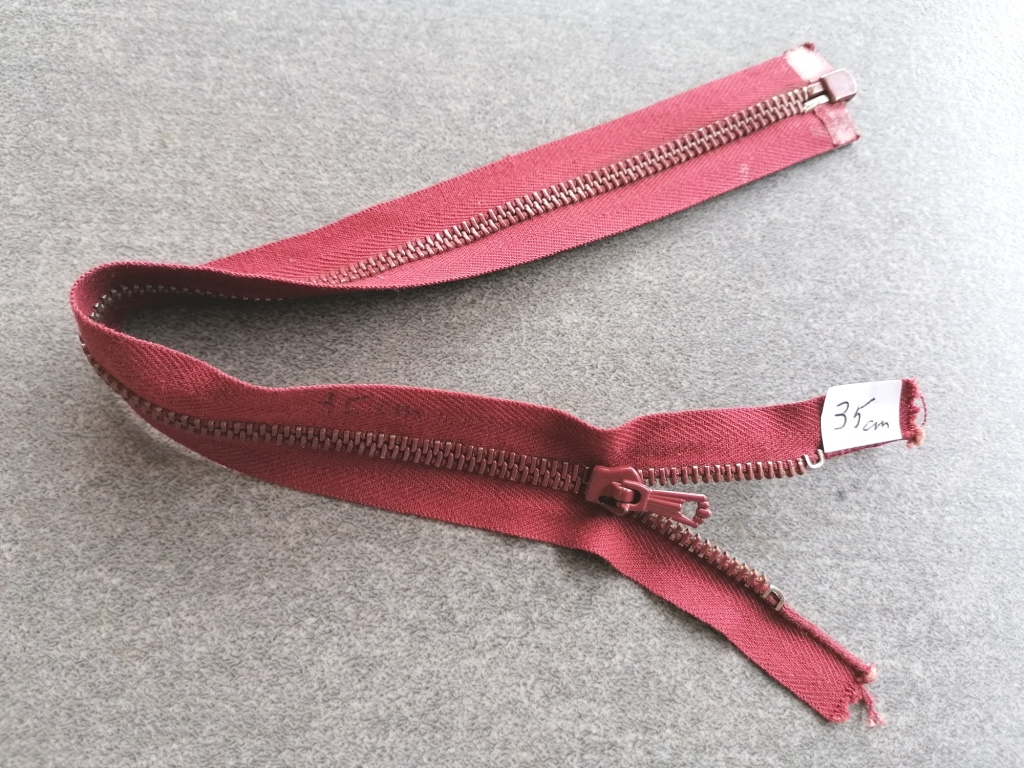 deelbare metalen bloktandrits 5mm, rood 35cm