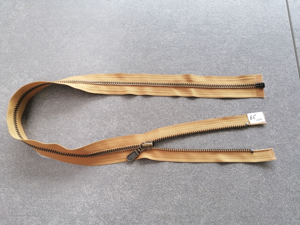 deelbare metalen bloktandrits 5mm, oker 65cm