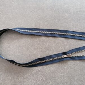 deelbare metalen bloktandrits  5mm, blauw 75cm