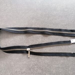 deelbare metalen bloktandrits  5mm,zwart 75cm