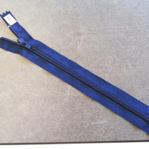 kunststof spiraalrits  5mm, blauw 26cm