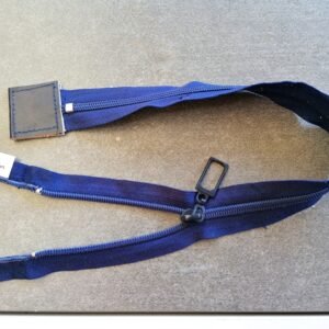 kunststof spiraalrits  5mm,blauw 40cm