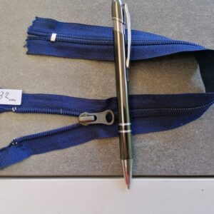 kunststof spiraalrits  5mm, blauw 32cm