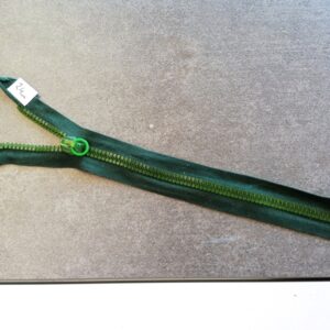 kunststof bloktand rits  5mm, groen 24cm