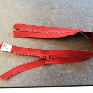 kunststof bloktand rits  5mm, oranjerood 34cm