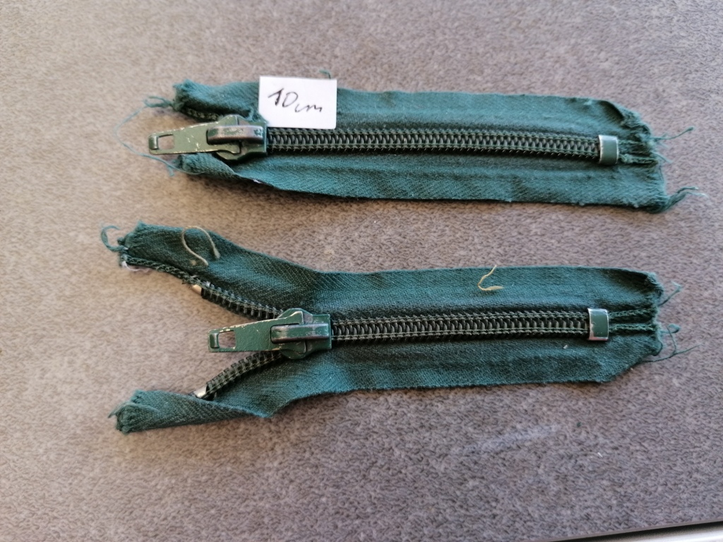 korte spiraal rits 5mm, groen 10cm