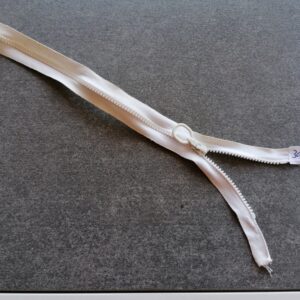 deelbare kunststof bloktand rits   4mm, wit 30cm