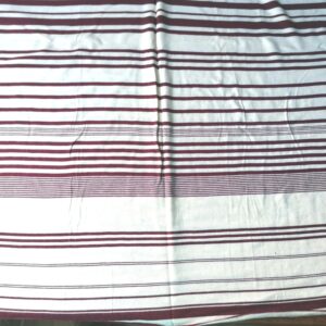 jersey met strepen in beige en roodbruin 1,0m