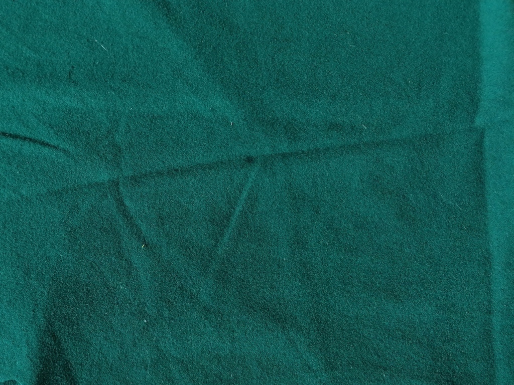 100% wollen stof donker turquoise groen 1,3m