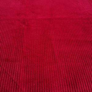 brede ribfluweel rood voor kinderen 40cm