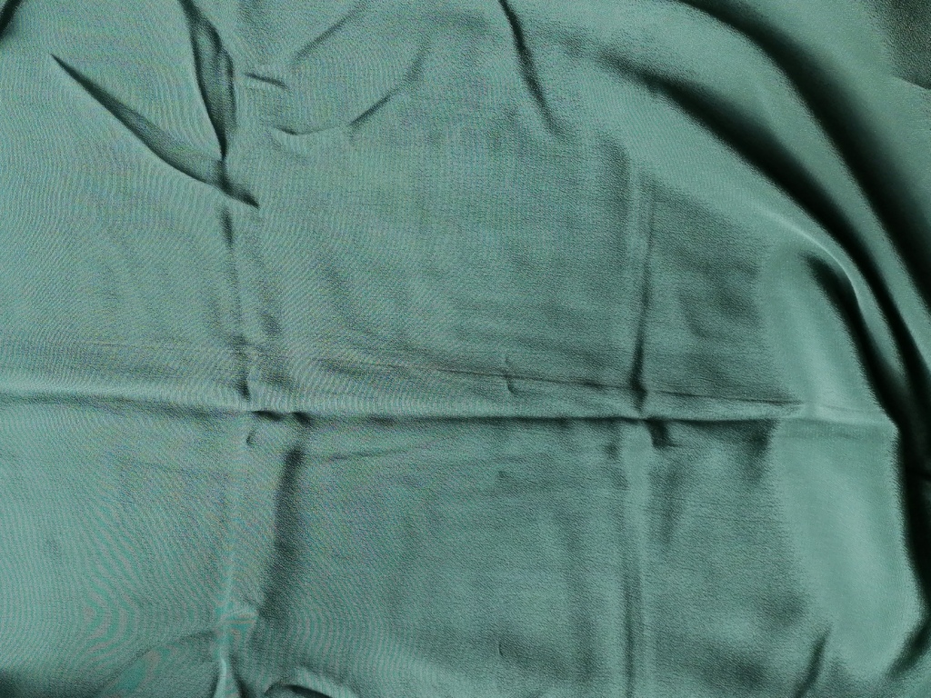 crepe georgette donkergroen 4m