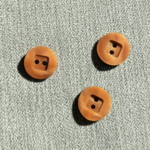 knoop licht bruin rond met vierkant 16mm
