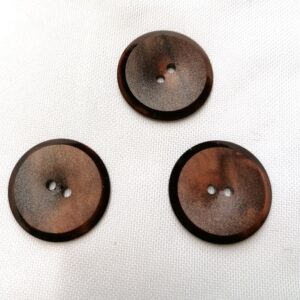 knopen donker roodbruin 23mm