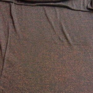 katoenen jersey zwart met gouddraad 1,8m