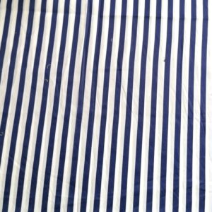 wit blauw gestreepte katoen /10cm