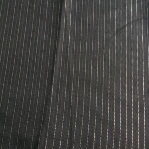 zwarte stof met gouddraad 2,3m
