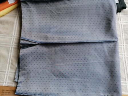 jacquard satijn grijsblauw 1,5m