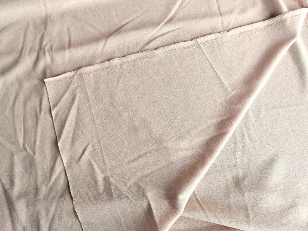 beige crepe jersey lengte1,25m - Afbeelding 2