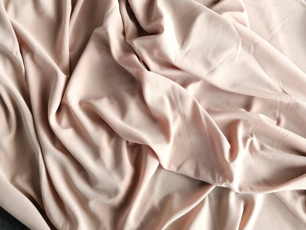 beige crepe jersey lengte1,25m - Afbeelding 3