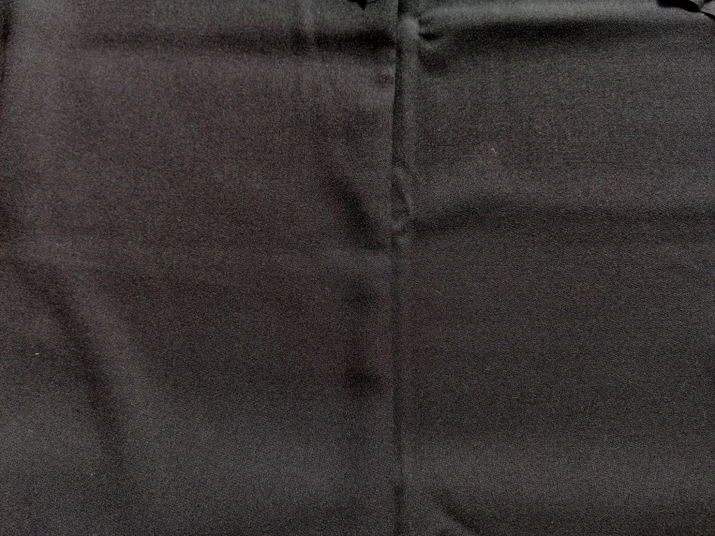 vintage zwarte wollen gabardine 0,85m