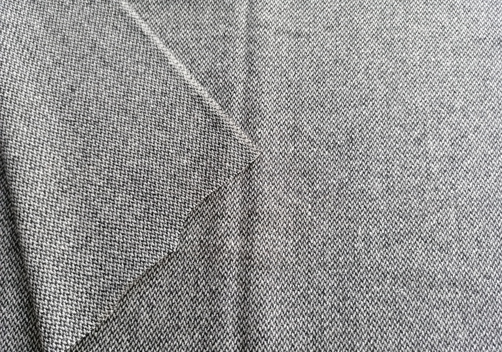 beige bruine wollen stof 0,9m - Afbeelding 2