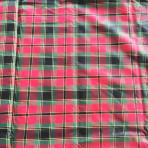 rood geruite nylon voering   /10cm 3,3m