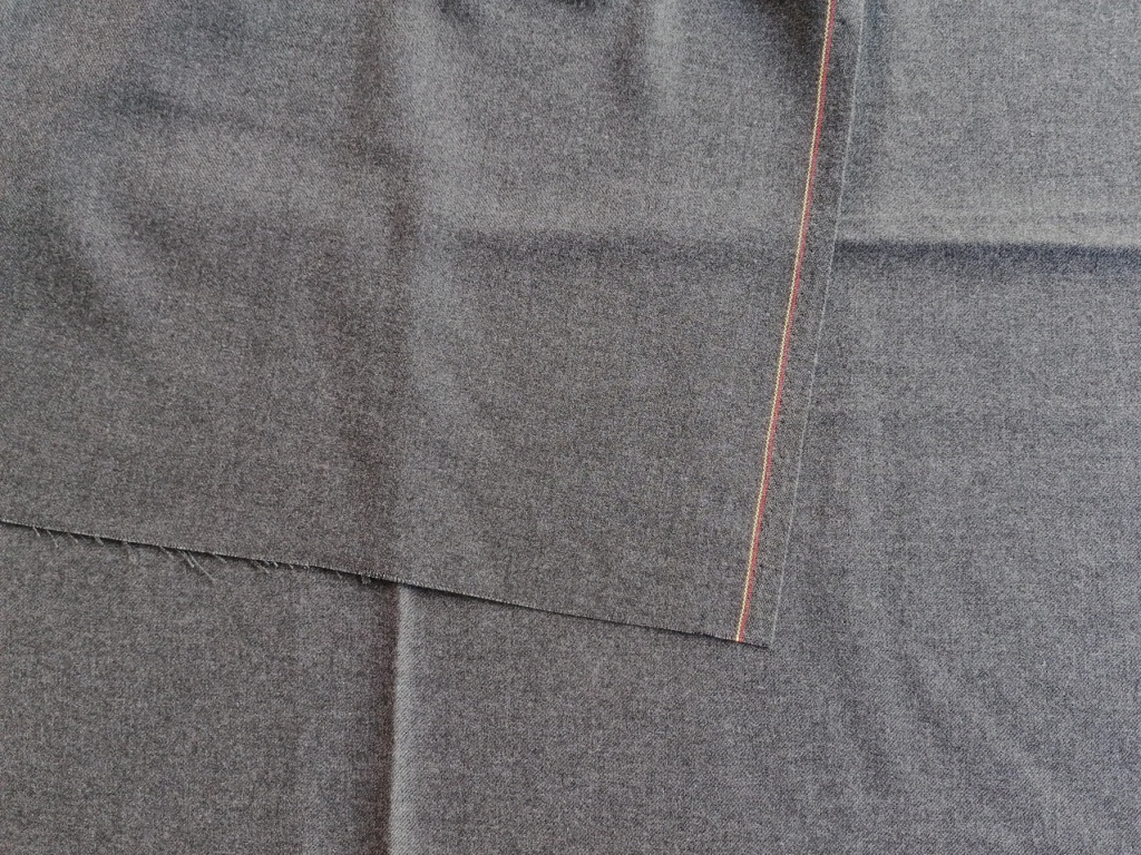 fijne wollen flanel grijs 0,55m en 0,8m - Afbeelding 2