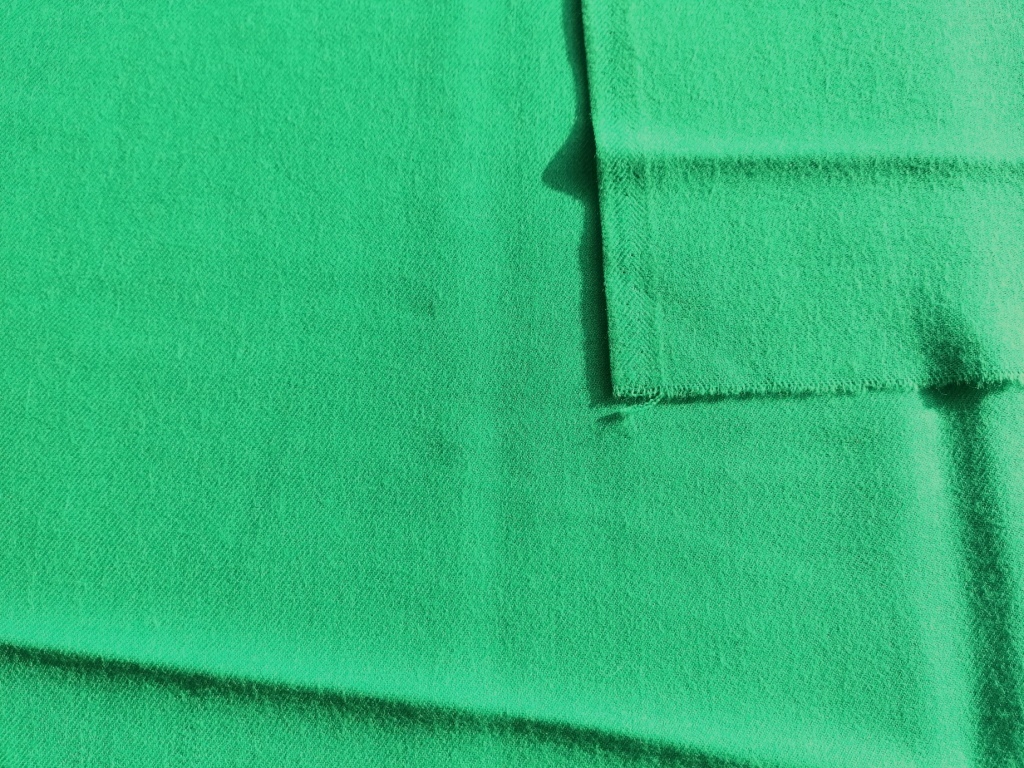 dunne groene wollen flanel 1,3m - Afbeelding 2