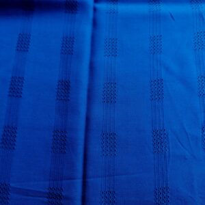 blauwe vintage stof ingeweven motief