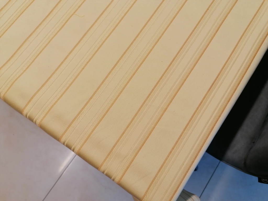 Goudgele katoenen jacquard met strepen - Afbeelding 5