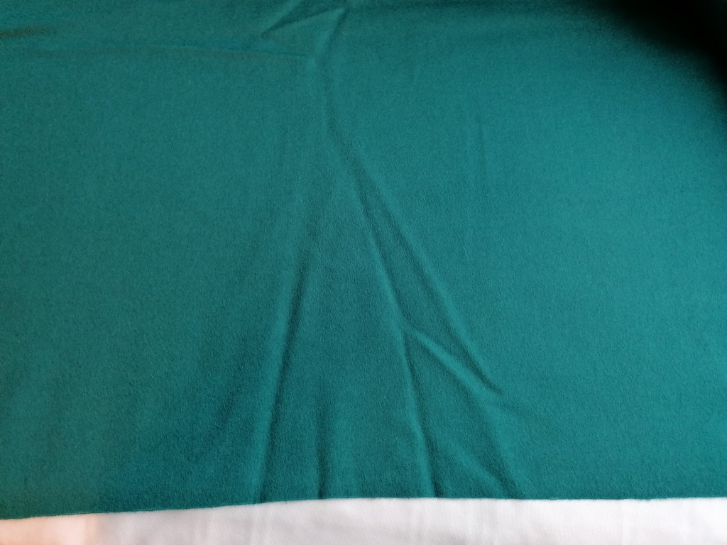 groene wollen stof van J.Tournier 3,2m - Afbeelding 3