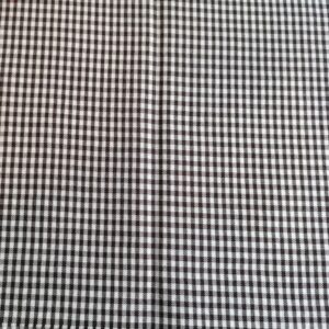 wit-bruin geruite wollen stof 1,25m