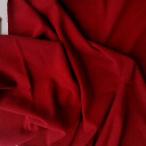 donkerrode walkloden stof 70cm