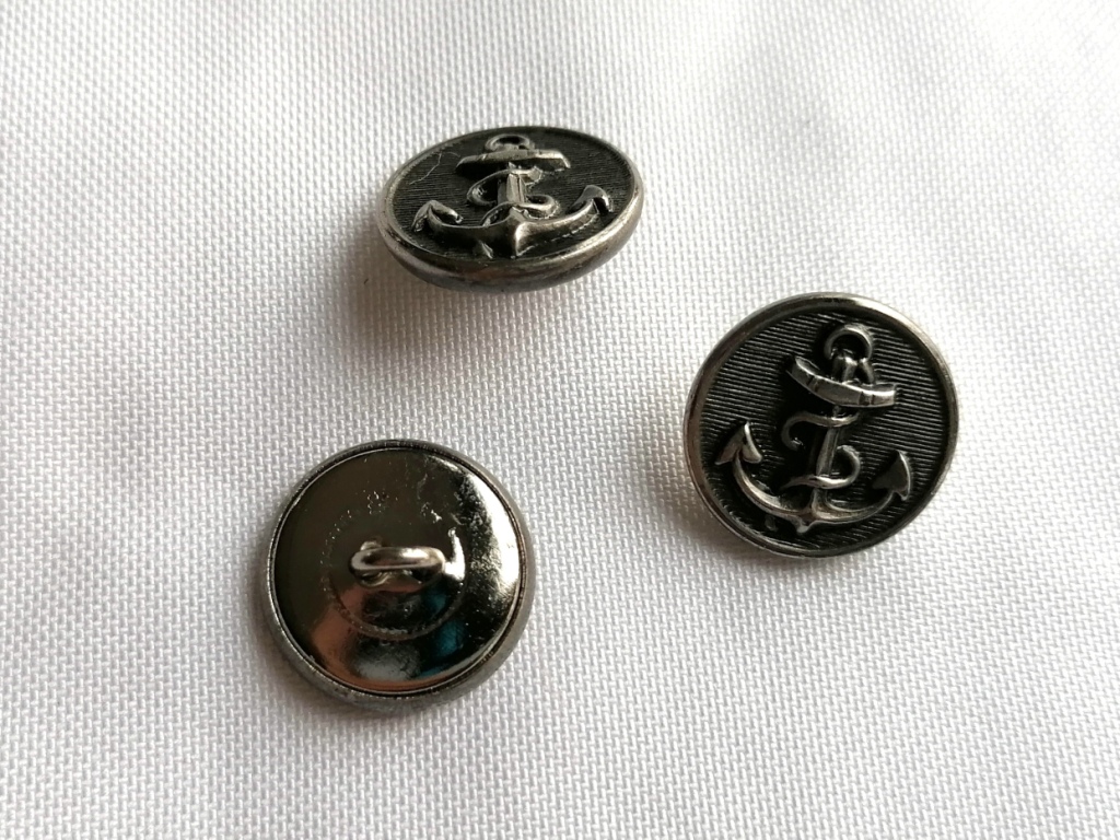 metalenknoop met anker 18mm - Afbeelding 2