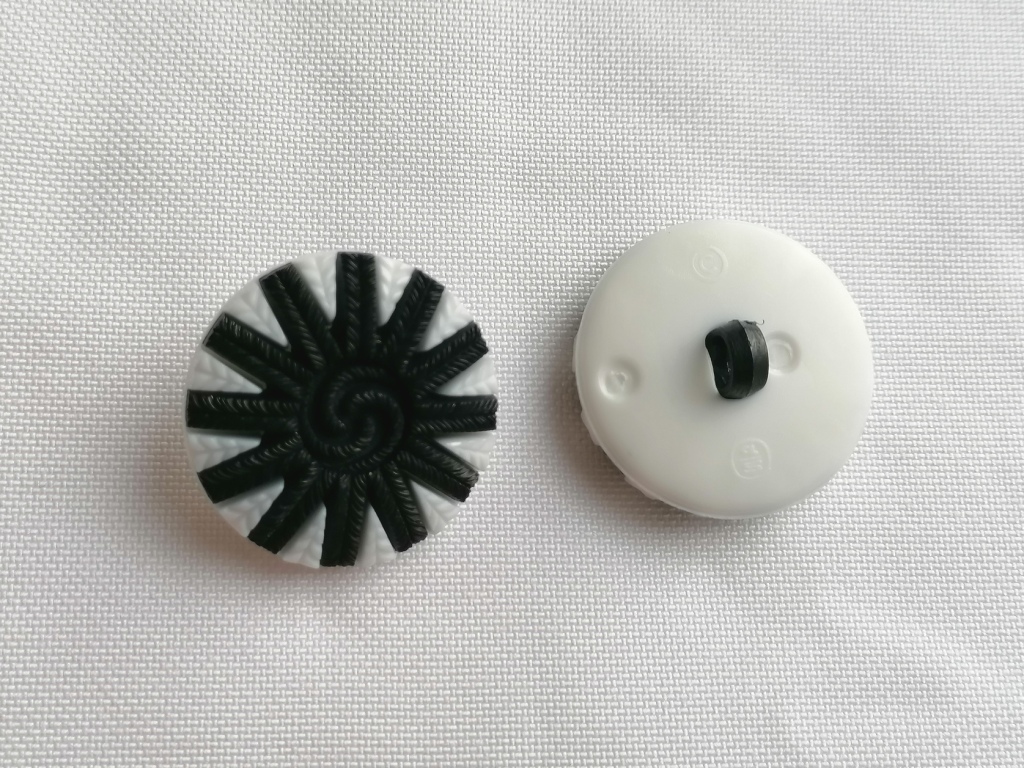 tweekleurige knopen knopen 13mm en 22mm - Afbeelding 2