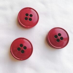 dikke rode knoop  6mm dik 25mm diameter