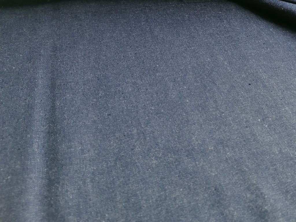 donkerblauwe stevige jeansstof 1,5m