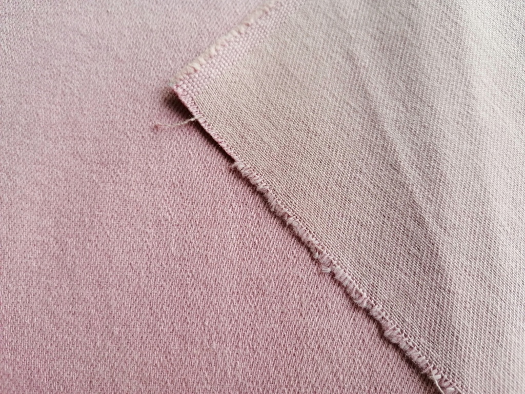 roze stevige jeansstof 0,7m - Afbeelding 2