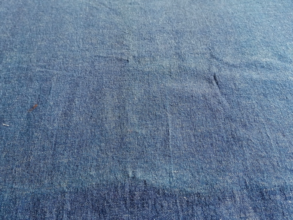 Blauwe stretch jeansstof zacht