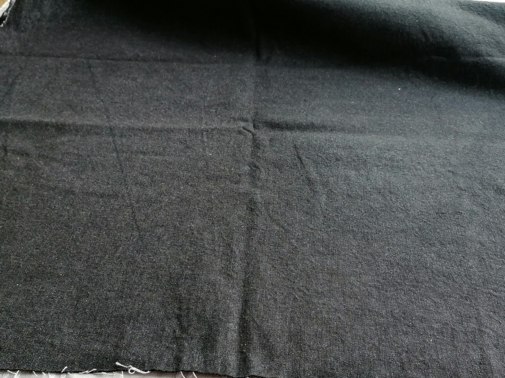 zwarte stevige jeansstof 1,0m