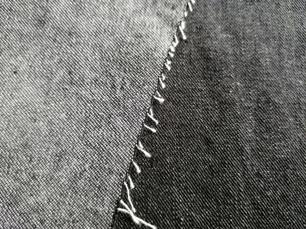 zwarte stevige jeansstof 1,0m - Afbeelding 3