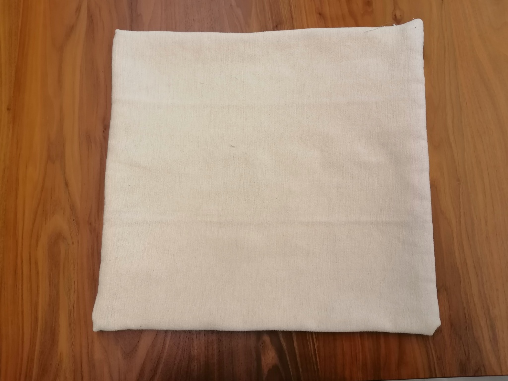 VERKOCHT fluwelen patchwork kussenhoes 50/50cm - Afbeelding 3