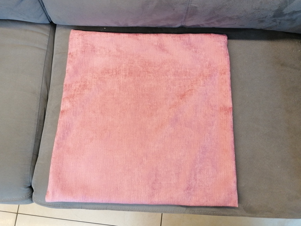 fluwelen kussenhoes roze 50/50cm