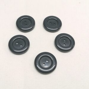 blauwe knoop met rand 20mm 5 stuks